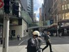 Biking through Sydney