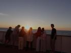  Watching the sunset with my friends