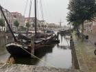 Delfshaven in Rotterdam, NL. Am Boot steht: ,,Rien sans dieu'' (Nichts ohne Gott).