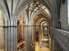 Inside the old cathedral in Salamanca