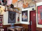 The colorful interior of Fosil, a Mexican restaurant in Prague