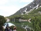 We passed a mountain lake in the High Tatras