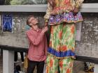 This clown I met in India was very tall!
