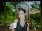 This is me, having a cafecito (a little coffee)!