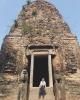 Me standing in front of the 7th century "Lion's Temple" at Sambor Prei Kuk in the Kampong Thom Province of Cambodia