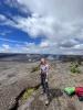 Me (Lily) next to a volcano in Hawaii called Kilauea visited while on a geology field trip!