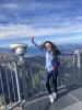 Me overlooking the famous Swiss and French mountains: the Alps.