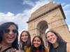 Four Fulbrighters visiting India Gate in India's capital: New Delhi!