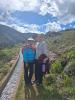 My host mom and on a walk through the mountains