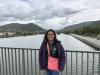 On top of the Ernst-Walz-Brücke (Bridge) Across Neckar River 