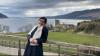 Overlooking the ruins of an old castle at Loch Ness. If you look hard enough, you may see Nessie, the famous loch ness monster...